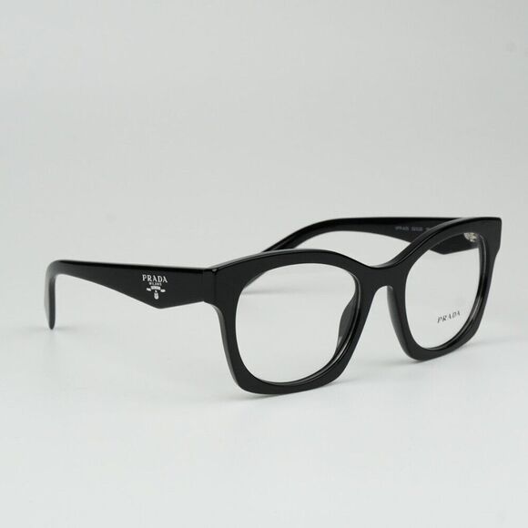 NEW Prada PRA05V 16K1O1 Black Women Cat Eye Eyeglasses PR A05V - Picture 6 of 10